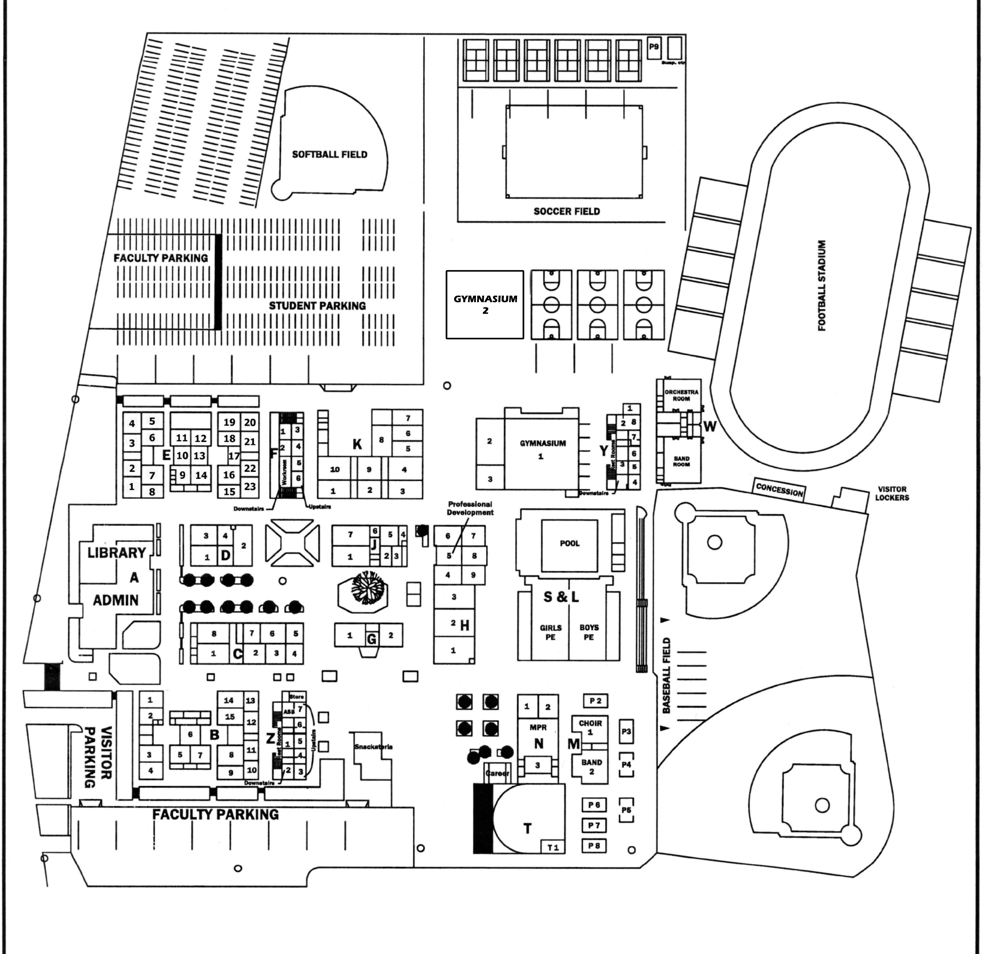 Walnut High School campus map